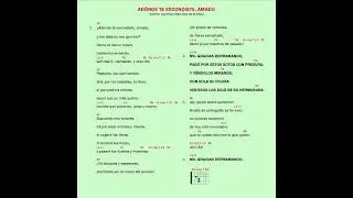 Adónde te escondiste amado (Verde | Elección) | Camino Neocatecumenal