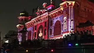 laser show dev diwali varanasi 2024 A