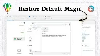 How to reset CorelDRAW settings (System Restore)