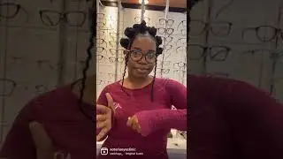 CHECK OUT OUR DIFFERENT GLASSES AND HOW IT FITS PERFECTLY ON HER 😅😅😅