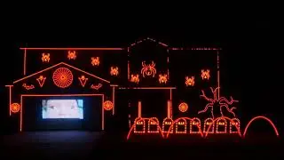 2022 Halloween Light Show: Red Light Green Light (Squid Game) - Mike Candy's Bootleg