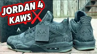 ПРЕМИУМ!! Обзор Kickwho godkiller Jordan 4 Kaws black и пешком!
