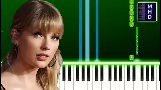 Taylor Swift - this is me trying (Piano Tutorial Easy)