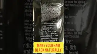 How To Use Garnier Black Naturals | Ammonia Free Color | Make Your Hair Black Naturally At Home