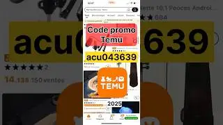 Comment obtenir de grosses r&eacute;ductions sur Temu gr&acirc;ce &agrave; ce code promo ! Coupon code Temu 2025 #temu