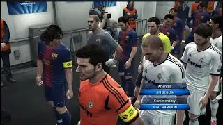 PES 2013 -Real Mdrid vs Barcelona champion league full match