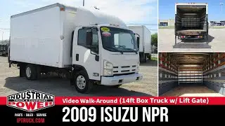 Used Box Truck - 2009 Isuzu NPR | 14ft box with lift gate
