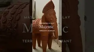 Royal Terracotta Elephant Statue by Terracotta Artist, Dolon Kundu! Indian Clay Moulding #diycraft