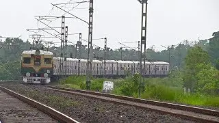 Old Chennai Made EMU (Electric Multiple Unit) Local / Bandel - Katwa Local at Curve
