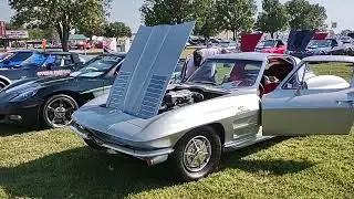 1963 Split Window C2 Stingray mid year. Fuel Injected 4sp #corvette FunFest @Corvette-Dan