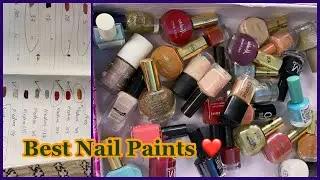 Top 10 Nail Paints || Must Haves Nail Paints || Swatches and Review !!!