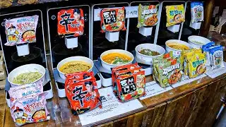 24-hour unmanned ramen convenience store┃Automated Ramen Machine┃Korean street food