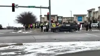 PROTESTERS TALK ICE IN MINNESOTA