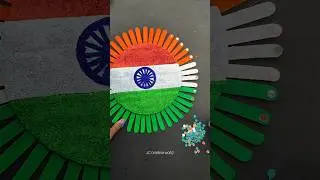 DIY Republic Day Craft 😍#shorts #diy #republicday