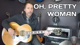 How to play Oh Pretty Woman by Roy Orbison Guitar Lesson