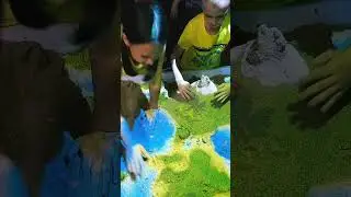 Играем с кинетическим песком, интерактивная картинка. Interactive Kinetic Sand.