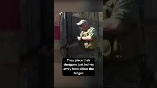 US Marine with Shotgun vs Door