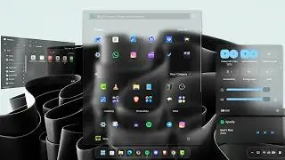 Glass Start Menu + macOS Dock | Windows 11 Customization