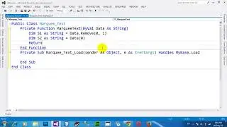 How to make Marquee Text in VB NET 2012