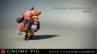 DOTA2 Courier - Gnome Pig - Walking Animation Set