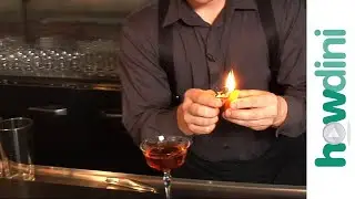 How to flame an orange zest