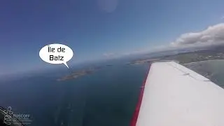 Baie de Morlaix vue du ciel : Saint-Pol, Santec, l'île de Batz, Callot...