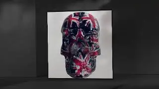 Handmade resin gothic skulls