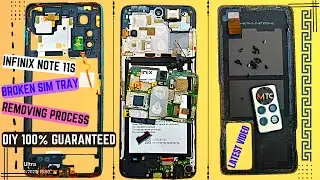 Infinix Note 11S Sim Ejector Broken Removing / Infinix Note 11S Sim Tray Broken get out