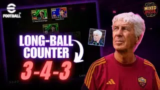 eFootball&trade; 2026 - GASPERINI 3-4-3 Custom Long Ball Counter Formation | Setup & Instructions