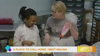 A Place to Call Home: Anthony Slaughter puts on his apron to do a little decorating with Malina