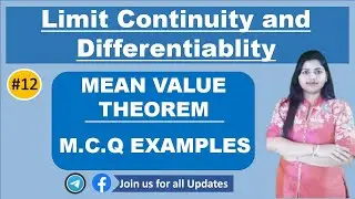 MEAN VALUE THEOREM  MCQ  EXAMPLES  IN HINDI   for  Class 12 | Engineering maths | nptel