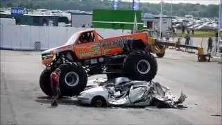 Podzilla, Santa Pods Monster Truck. Pod Zilla 1st June 2014 at the Classic Ford Day.