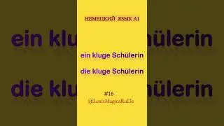 #16 умная школьница ПО-НЕМЕЦКИ eine kluge Sch&uuml;lerin, die kluge Sch&uuml;lerin  #немецкий