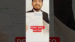 ppsc PERA | SDEO notes | #preparation