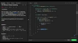 [Leetcode] 76. Minimum Window Substring