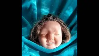 #The little cutie has grown up #Grow thick hair #Doll #Clay doll #Handmade doll #Short