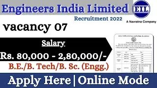 Dy General Manager, Manager & Other &ndash; 7 Posts | Engineers India Limited