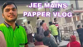 Jee mains paper vlog kota 😭😱 | jee mains paper kota | kota student paper review| #jee2026 #jee