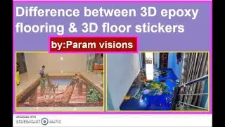 Difference between 3D epoxy flooring and 3D floor stickers /3D epoxy flooring & 3D floor stickers