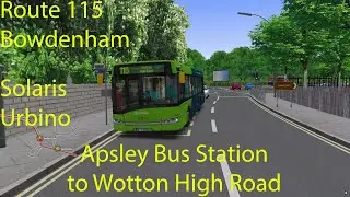 OMSI 2 - Bowdenham Route 115, Apsley Bus Station to Wotton High Road (Solaris Urbino)