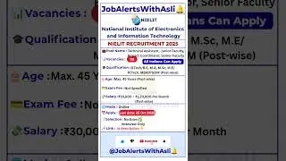 🚨NIELIT Guwahati Recruitment 2025 | 08 Vacancies | Apply Online by 25 Oct #Ep179