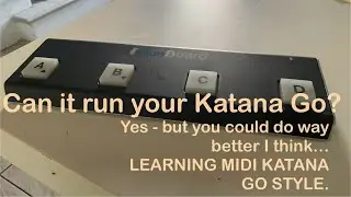 Katana Go wireless control with a very old iRig Blueboard - using MIDI PATCH app on iOS -