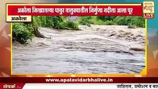 AKOLA | अकोला जिल्ह्यातल्या पातुर तालुक्यातील निर्गुणा नदीला आला पूर🔴
