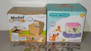 Stealing coins 💰 House Bank Cute cat & Dog 😻🐶Trending 🎯 Asmr #Shortsfeed