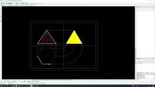 PROIEZIONE ORTOGONALE DI UNA PIRAMIDE A BASE ESAGONALE CON LIBRECAD