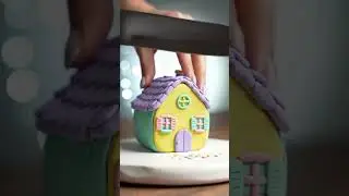 Clay house 🏠 cutting ASMR #ai #asmr #asmrsounds #aiasmr #clayart #clayhouse #clay #satisfyingvideo
