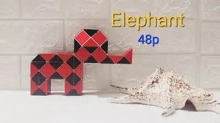 Rubik's Twist or Snake Cube 48 Pieces - Elephant