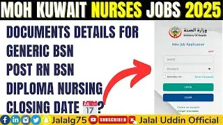 Documents Details for MOH Kuwait Nurses Jobs 2025