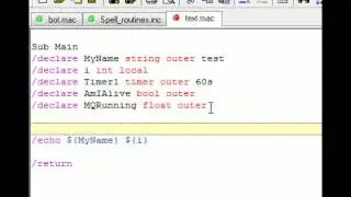 MQ2 macro tutorial - Macro Fundamentals - Variables