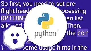 How to set up CORS in CherryPy